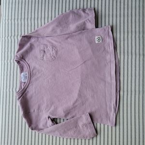 Zara Baby Purple Long Sleeve Pocket Tee 12-18 Months